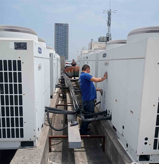 青龙中央空调制热和不制冷系统维修方法